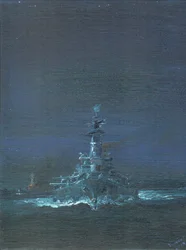 USS Washington ser Kirishima på radar vid Guadalcanal 1942, 2019