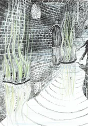 page29, The Castle in the Forest of Findhorn, 2006, (bläck på papper)