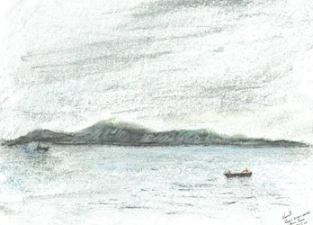 utsikt över vattnet från Jura, 2005