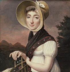 Porträtt av en kvinna, ca. 1810.