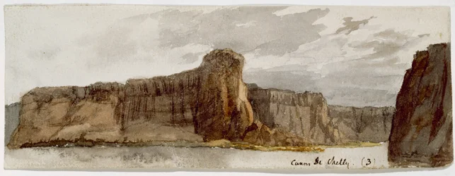 Canyon de Chelly No. 3 (Canyon de Chelly, ArizonaCarsons Needle500 fot), 1869-1871 (akvarell)