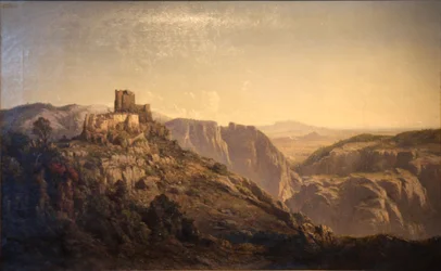 Panoramautsikt över kullarna från Château d