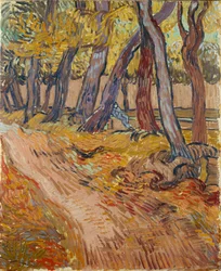 Stig i trädgården vid asylen i Saint-Rémy, 1889.
