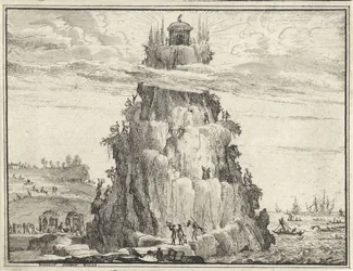 Visdomens tempel på en klippa