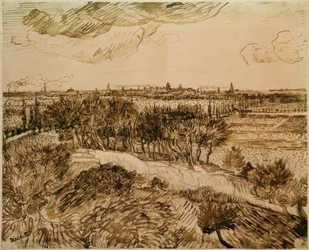 Utsikt över Arles från Montmajour