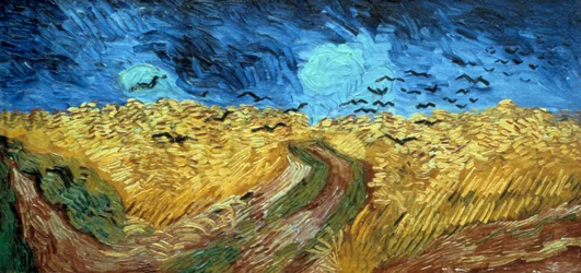 Kråkor över vetefältet, 1890
