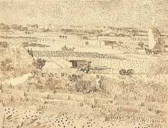 Skörd - La Craus slätt, 1888