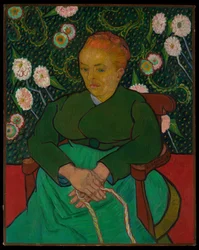 La Berceuse (Kvinna som vaggar en vagga; Augustine-Alix Pellicot Roulin, 1851-1930)