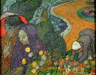 Ladies of Arles Memory of the Garden at Etten, 1888.