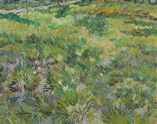 Långt gräs med fjärilar. 1890