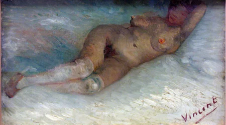 ""Nu couche"" (liggande naken) Peinture de Vincent van Gogh (1853-1890) 1887 krroller-muller Museum Otterlo, Pays-Bas