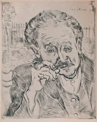 Porträtt av Dr Gachet, ca 1890, 1946