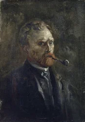 Självporträtt av Gogh, Vincent, van (1853-1890). Olja på duk, storlek: 27,2x19