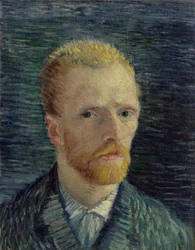 Självporträtt av Gogh, Vincent, van (1853-1890). Olja på duk, storlek: 42,2x34,5