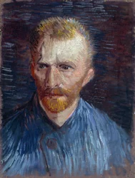 Självporträtt av Gogh, Vincent, van (1853-1890). Olja på duk, storlek: 44,5x33,6