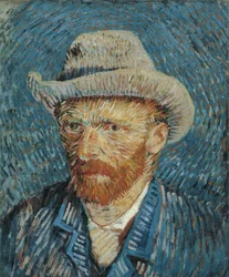 Självporträtt med filthatt, 1887-88