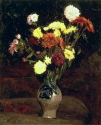 Stilleben av blommor
