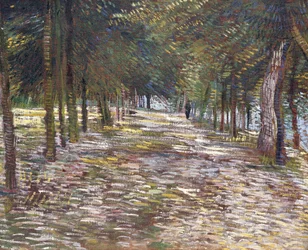 Avenyn vid parken Voyer-d"Argenson i Asnieres, 1887