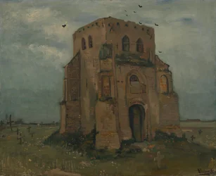 Det gamla kyrktornet i Nuenen (Böndernas kyrkogård)