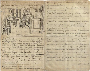 Sovrummet, brev till Paul Gauguin från Arles, onsdagen den 17 oktober 1888