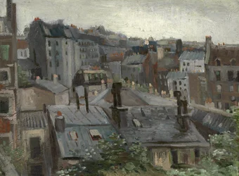 Utsikt från Vincents Studio par Gogh, Vincent, van (1853-1890). Olja på kartong, storlek: 30,1x40,8