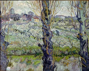 Utsikt över Arles. Målning av Vincent Van Gogh (1853-1890)