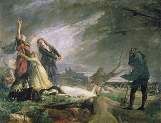 Begravning i La Moncloa i maj 1808 (olja på duk)