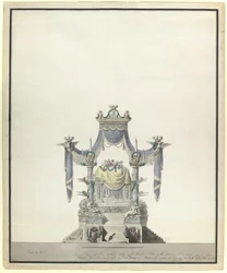 Katafal för kejsarinnan Katarina den stora 1729-1796, 1796