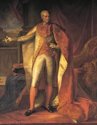 Porträtt av Ferdinand I av de två Sicilierna (olja på duk)