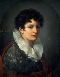 Porträtt av Matilde Mazenchini, av Vincenzo Camuccini (1771-1844), olja på duk, 61x49 cm, ca 1815