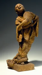 Sångare, av Vincenzo Gemito (1852-1929), terrakottastatyer, Italien