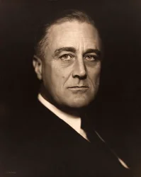 Porträtt av Franklin D. Roosevelt av Vincenzo Laviosa