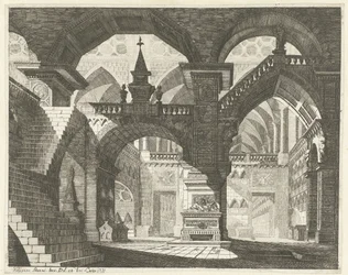 Kerkinterieur Caprici of theatrical scenes (serietitel)