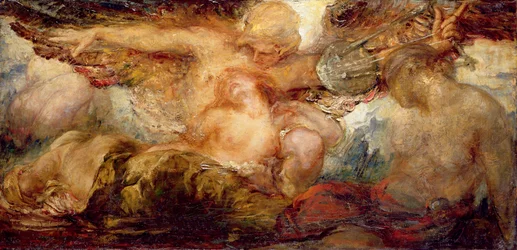 Orfeus och Eurydike (olja på duk)