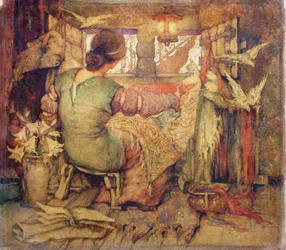 Penelope (akvarell på papper)