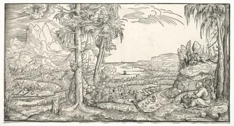 St. John på ön Patmos, ca. 1545-55.