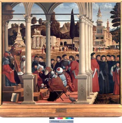 St Stefans disputation med de äldste i Sanhedrin