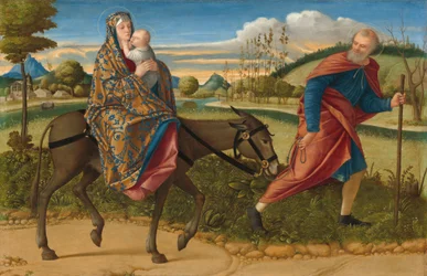 Flykten till Egypten, ca 1515 (olja på pannå)