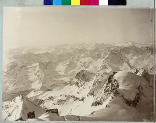 Panorama över Alperna
