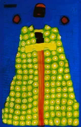 Barbaro, av Vittorio Zecchin (1878-1947), mosaikglasplatta skapad av Artisti Barovier för Venedigbiennalen 1914. Italien, 1900-talet.