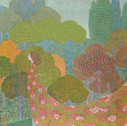 Vår, ca 1911 (tempera och guld på linne)