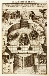 Hydraulisk maskin för en kanal- eller flodsluss, 1607
