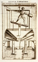 Hydraulisk pumpmaskin för rörligt vatten, 1607
