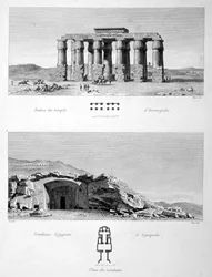 Temple of Hermopolis och egyptiska gravarna i Lycopolis, 1802