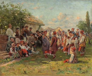 Festival i en ukrainsk by, ca. 1882-1917