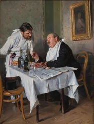 På en restaurang, 1887