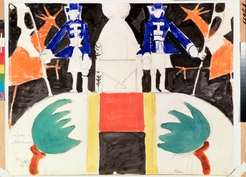 Maksemyan Trone - Förberedande dekor för teaterstycket "Tsar Maksemyan"