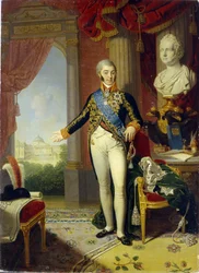 Porträtt av greve Nikolai Petrovich Sheremetev (1751-1809) (porträtt av greve N.P. Sheremetev). Målning av Vladimir Lukich Borovikovsky (eller Borovikovski) (1757-1825), olja på duk