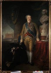 ""Porträtt av prins Alexander Kurakin (1752-1818) rysk politiker"" Målning av Vladimir Lukich Borovikovsky (eller Borovikovsky) (1757-1825) 1801-1802 Statens Tretjakovgalleri, Moskva