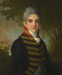 Porträtt av Ardalion Petrovich Novosiltsev, 1807